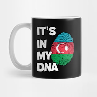 Flag of Azerbaijan  in fingerprint Mug